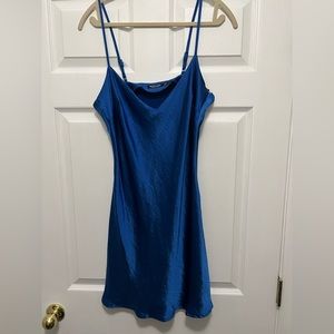 Nasty Gal Sapphire Blue Silk Dress 💙